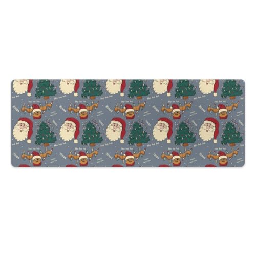 Großes Gaming-Mauspad, Weihnachtsmann, Neujahr, Druck, Schreibtischmatte, rutschfest, wasserdicht, Gummiunterseite, verlängerte lange Tastaturmatte, Schreibtischzubehör für Gaming, Büro und Zuhause Großes Gaming-Mauspad, Weihnachtsmann, Neujahr, Druck, Schreibtischmatte, rutschfest, wasserdicht, Gummiunterseite, verlängerte lange Tastaturmatte, Schreibtischzubehör für Gaming, Büro und Zuhause von Niapessel