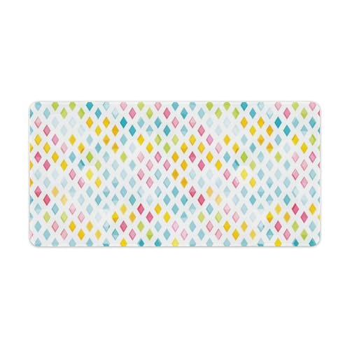 Großes Gaming-Mauspad, farbige Diamant-Druck-Schreibtischmatte, rutschfest, wasserdicht, Gummiunterseite, verlängerte lange Schreibtischunterlage, Tastaturmatte, Mauspads, Schreibtischzubehör für Großes Gaming-Mauspad, farbige Diamant-Druck-Schreibtischmatte, rutschfest, wasserdicht, Gummiunterseite, verlängerte lange Schreibtischunterlage, Tastaturmatte, Mauspads, Schreibtischzubehör für von Niapessel