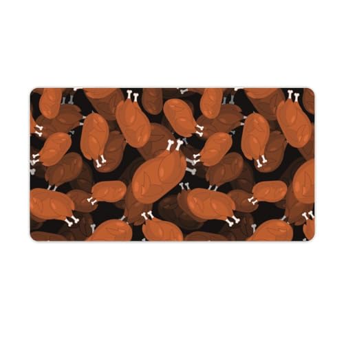 Großes Gaming-Mauspad, gerösteter Truthahn, Thanksgiving-Day-Druck, Schreibtischmatte, rutschfeste wasserdichte Gummiunterseite, verlängerte lange Tastaturmatte, Schreibtischzubehör für Gaming, Büro Großes Gaming-Mauspad, gerösteter Truthahn, Thanksgiving-Day-Druck, Schreibtischmatte, rutschfeste wasserdichte Gummiunterseite, verlängerte lange Tastaturmatte, Schreibtischzubehör für Gaming, Büro von Niapessel