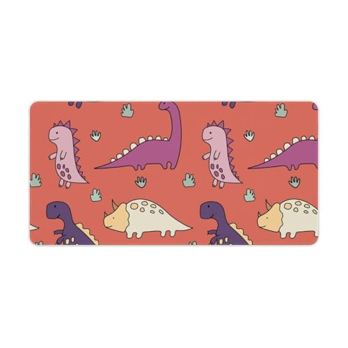 Großes Gaming-Mauspad, lustige Cartoon-Dinosaurier-Druck, Schreibtischmatte, rutschfeste wasserdichte Gummiunterseite, verlängerte lange Tastaturmatte, Schreibtischzubehör für Gaming, Büro und Zuhause Großes Gaming-Mauspad, lustige Cartoon-Dinosaurier-Druck, Schreibtischmatte, rutschfeste wasserdichte Gummiunterseite, verlängerte lange Tastaturmatte, Schreibtischzubehör für Gaming, Büro und Zuhause von Niapessel
