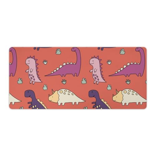 Großes Gaming-Mauspad, lustige Cartoon-Dinosaurier-Druck, Schreibtischmatte, rutschfeste wasserdichte Gummiunterseite, verlängerte lange Tastaturmatte, Schreibtischzubehör für Gaming, Büro und Zuhause Großes Gaming-Mauspad, lustige Cartoon-Dinosaurier-Druck, Schreibtischmatte, rutschfeste wasserdichte Gummiunterseite, verlängerte lange Tastaturmatte, Schreibtischzubehör für Gaming, Büro und Zuhause von Niapessel