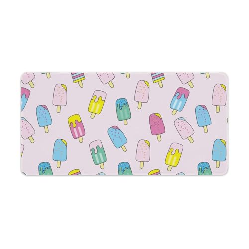Großes Gaming-Mauspad, niedlicher Eiscreme-Druck, Schreibtischmatte, rutschfeste wasserdichte Gummiunterseite, verlängerte lange Schreibtischunterlage, Tastaturmatte, Mauspads, Schreibtischzubehör für Großes Gaming-Mauspad, niedlicher Eiscreme-Druck, Schreibtischmatte, rutschfeste wasserdichte Gummiunterseite, verlängerte lange Schreibtischunterlage, Tastaturmatte, Mauspads, Schreibtischzubehör für von Niapessel