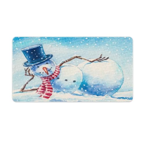 Großes Gaming-Mauspad, niedlicher Schneemann auf Weihnachtsdruck, rutschfeste wasserdichte Gummiunterseite, verlängerte lange Tastaturmatte, Schreibtischzubehör für Gaming, Büro und Zuhause, 40 x 75 Großes Gaming-Mauspad, niedlicher Schneemann auf Weihnachtsdruck, rutschfeste wasserdichte Gummiunterseite, verlängerte lange Tastaturmatte, Schreibtischzubehör für Gaming, Büro und Zuhause, 40 x 75 von Niapessel