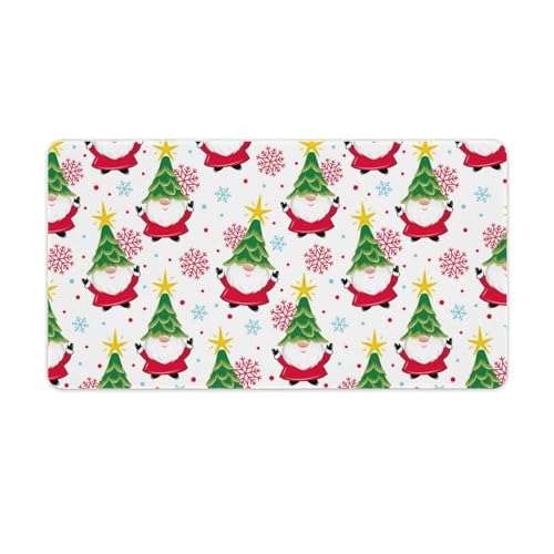 Großes Gaming-Mauspad, niedlicher Weihnachtsmann-Baum-Druck, Schreibtischmatte, rutschfeste wasserdichte Gummiunterseite, verlängerte lange Tastaturmatte, Schreibtischzubehör für Gaming, Büro und Großes Gaming-Mauspad, niedlicher Weihnachtsmann-Baum-Druck, Schreibtischmatte, rutschfeste wasserdichte Gummiunterseite, verlängerte lange Tastaturmatte, Schreibtischzubehör für Gaming, Büro und von Niapessel