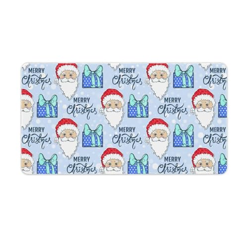 Großes Gaming-Mauspad, niedlicher Weihnachtsmann-Druck, Schreibtischmatte, rutschfeste wasserdichte Gummiunterseite, verlängerte lange Tastaturmatte, Schreibtischzubehör für Gaming, Büro und Zuhause Großes Gaming-Mauspad, niedlicher Weihnachtsmann-Druck, Schreibtischmatte, rutschfeste wasserdichte Gummiunterseite, verlängerte lange Tastaturmatte, Schreibtischzubehör für Gaming, Büro und Zuhause von Niapessel