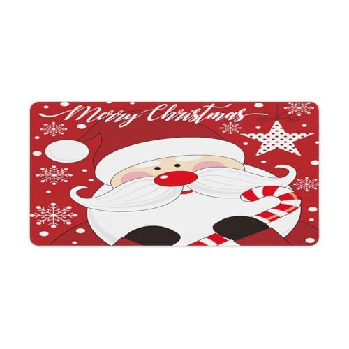 Großes Gaming-Mauspad, niedlicher Weihnachtsmann-Druck, Schreibtischmatte, rutschfeste wasserdichte Gummiunterseite, verlängerte lange Tastaturmatte, Schreibtischzubehör für Gaming, Büro und Zuhause Großes Gaming-Mauspad, niedlicher Weihnachtsmann-Druck, Schreibtischmatte, rutschfeste wasserdichte Gummiunterseite, verlängerte lange Tastaturmatte, Schreibtischzubehör für Gaming, Büro und Zuhause von Niapessel