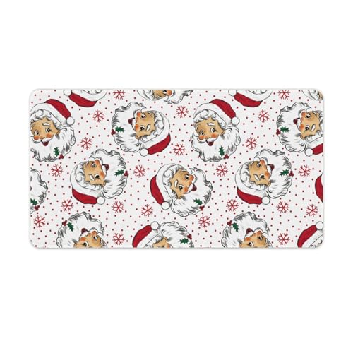 Großes Gaming-Mauspad, niedlicher Weihnachtsmann mit Schnee-Aufdruck, rutschfeste wasserdichte Gummiunterseite, verlängerte lange Tastaturmatte, Schreibtischzubehör für Gaming, Büro und Zuhause, 40 x Großes Gaming-Mauspad, niedlicher Weihnachtsmann mit Schnee-Aufdruck, rutschfeste wasserdichte Gummiunterseite, verlängerte lange Tastaturmatte, Schreibtischzubehör für Gaming, Büro und Zuhause, 40 x von Niapessel