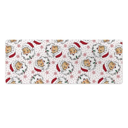 Großes Gaming-Mauspad, niedlicher Weihnachtsmann mit Schnee-Druck, Schreibtischmatte, rutschfeste, wasserdichte Gummiunterseite, verlängerte lange Tastaturmatte, Schreibtischzubehör für Gaming, Büro Großes Gaming-Mauspad, niedlicher Weihnachtsmann mit Schnee-Druck, Schreibtischmatte, rutschfeste, wasserdichte Gummiunterseite, verlängerte lange Tastaturmatte, Schreibtischzubehör für Gaming, Büro von Niapessel