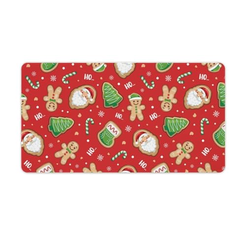 Großes Gaming-Mauspad, niedliches Cartoon-Weihnachtsmuster-Druck, Schreibtischmatte, rutschfeste wasserdichte Gummiunterseite, verlängerte lange Tastaturmatte, Schreibtischzubehör für Gaming, Büro und Großes Gaming-Mauspad, niedliches Cartoon-Weihnachtsmuster-Druck, Schreibtischmatte, rutschfeste wasserdichte Gummiunterseite, verlängerte lange Tastaturmatte, Schreibtischzubehör für Gaming, Büro und von Niapessel