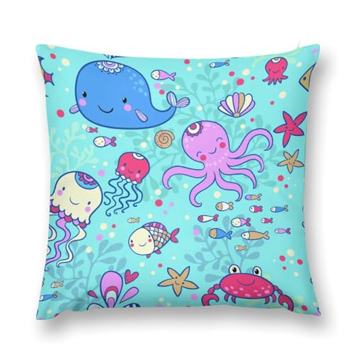 Niapessel Couch-Kissenbezüge, 50,8 x 50,8 cm, quadratisch, dekorativer weicher Plüsch-Kissenbezug für Couch und Bett von Niapessel