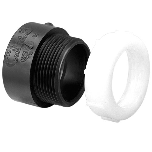 NIBCO 5801-7 ABS-Rohrverschraubung, Adapter, Schedule 40, 1-1/2" Hub x 1-1/2" Gleitgelenk von Nibco