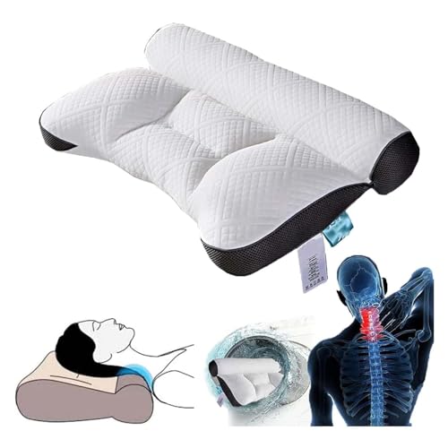 Elitiquea Kissen, Riffb Ergonomisches Kissen, Riffb Ergonomisches Gänsedaunenkissen, Riffb-Kissen, Getsomebest Kissen, ergonomisches Gänsedaunenkissen, ergonomisches Nackenkissen aus Memory-Schaum von Niblido