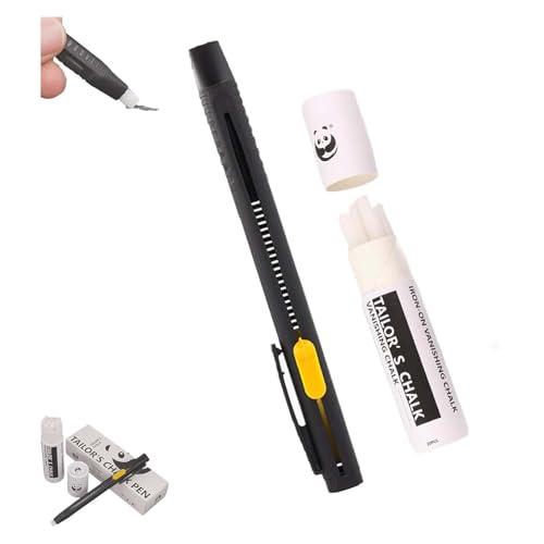 Heat Erasable Fabric Marker for Sewing Embroidery Quilting Washable Heat Erasable Pens Replaceable Refill Marking Pens, for Cotton Knitted Fabrics, DIY Sewing Tools (1 Pen + 20 Premium Refills) von Niblido