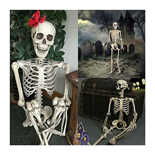Halloween Menschliches Skelett übergroße bewegliche 40 cm Größe Dekoration Party Requisite (1 Stück) von Niblido