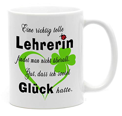 Nice-Presents-de TasseGreat Teacher von Nice-Presents-de, beidseitig bedruckt. Für den besten Lehrer Ihrer Schule. Jeder gute Kollege oder jede gute Freundin wird bei der Arbeit glücklich sein. Wei von Nice-Presents-de