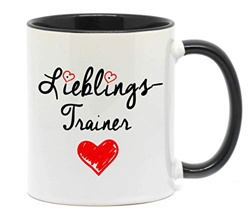 Nice-Presents Lieblingstrainer Hochwertige Tasse für den zuverlässigen Trainer in Beruf, Schule oder Sport in top Qualität, beidseitig Bedruckt. EIN Dankeschön als tolles Geschenk. von Nice-Presents