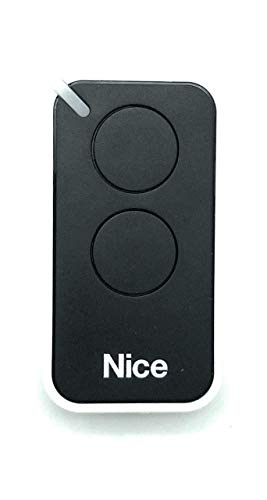 Nice Inti2 schwarze 2-Kanal-Funkfernbedienung, 433.92Mhz, Rolling-Code Kompatibel mit Flor-S, One, Flore und Inti Sendern. Nice Inti2 schwarze 2-Kanal-Funkfernbedienung, 433.92Mhz, Rolling-Code Kompatibel mit Flor-S, One, Flore und Inti Sendern. von Nice