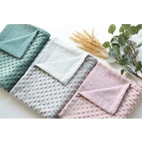 Babydecke Musselin Mit Namen Baby-Dusche-Geschenk Baby Decke Kinderdecke Personalisierte Minky von Nice2MeetYouStore