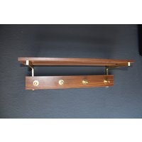 Formschöne Mid Century Garderobe Aus Einer Kombination Holz Und Metall von NiceOffice