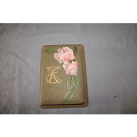 Herrlicher Kleiner Notizblock Mit Handgemalten Rosen Und Einem Monogram Ek 1830-1910 von NiceOffice