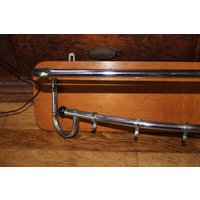 Tolle Mid Century Wandgarderobe Aus Holz Und Chrom von NiceOffice