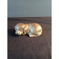 Toller Messing Türstopper in Form Eines Hundewelpen von NiceOffice