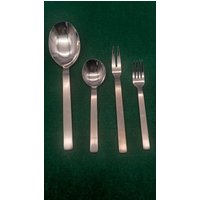 Vintage Ergänzungsteile Auerhahn Vorlege Besteck Sono/Tol Takt Matt, Kartoffellöffel, Fleischgabel, Löffel, Gabel von NiceOffice