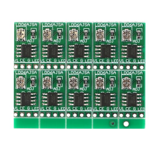 Nicear 10 Stück LED-Treiberplatine mit einstellbarem Strom DC 3,3 V 3,7 V 5 V 6 V LED-Treibermodul PWM-Steuerplatine 30–1500 mA 1,5 A Konstantstrom-Einstellbares Modul Nicear 10 Stück LED-Treiberplatine mit einstellbarem Strom DC 3,3 V 3,7 V 5 V 6 V LED-Treibermodul PWM-Steuerplatine 30–1500 mA 1,5 A Konstantstrom-Einstellbares Modul von Nicear