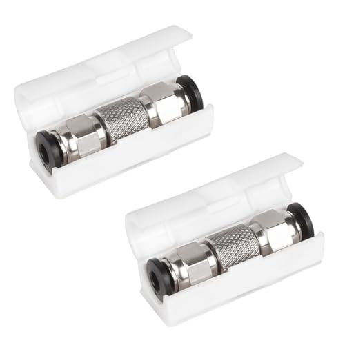 Nicear 2-teiliges Teflon-PTFE-Rohrgelenk für Lab X1/P1/A1/A1mini 3D-Drucker, Kunststoff-Metall-Mischzufuhrrohr für Drucker-Graviermaschine Nicear 2-teiliges Teflon-PTFE-Rohrgelenk für Lab X1/P1/A1/A1mini 3D-Drucker, Kunststoff-Metall-Mischzufuhrrohr für Drucker-Graviermaschine von Nicear