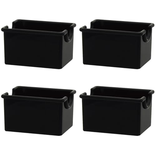 Nicear 4er-Set transparenter Zuckertütenhalter, Acryl, Teebeutel, Tisch-Organizer, Caddy, Süßstoff- und Gewürztütenschale, kleiner Aufbewahrungskorb, Behälter für Café, Bar, Hotel von Nicear