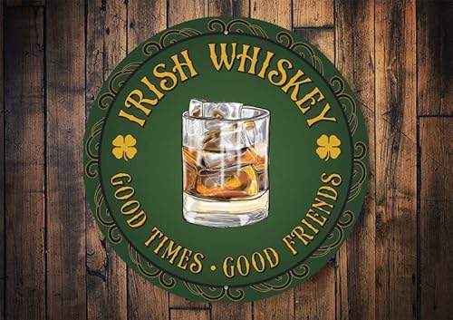 Niceast Irish Whiskey Schild, Custom Irish Pub, Irish Whiskey Pub, Dekor für Irisch, Trinkschild, Irish Drinking, Trinkdekoration, Bier Metall Rund Blechschild 30,5 x 30,5 cm Niceast Irish Whiskey Schild, Custom Irish Pub, Irish Whiskey Pub, Dekor für Irisch, Trinkschild, Irish Drinking, Trinkdekoration, Bier Metall Rund Blechschild 30,5 x 30,5 cm von Niceast