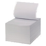 Niceday Computer-Endlospapier Recycling Papier DIN A4+ 60 g/m² Längsperforation, 1-fach 240 mm x ca. 305 mm (12") DIN A4 hoch Weiß 2000 Blatt von Niceday