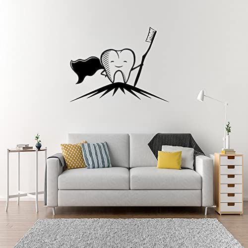 Poster Wandaufkleber Zahnklinik Wandtattoos Zahnmedizin Zähneputzen Aufkleber Badezimmer Wandbild Wohnkultur Vinyl 42x57cm von NiceeemanN