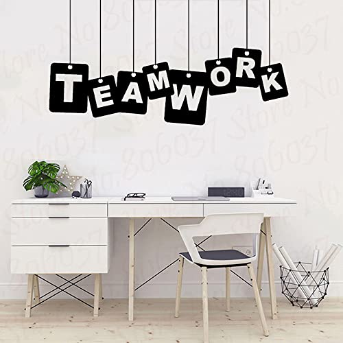 Teamwork-Qualitäten-Wand-Aufkleber-Abziehbild-Team-Arbeit-Aufkleber Büro Wand Dekoration Medium-Office-Teamwork Wandtattoo 150X80CM von NiceeemanN