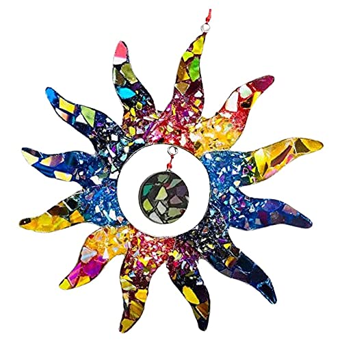 Rainbow Sun Sun Catcher Garten Hängende Ornamente Buntglas Acryl Sonne Ornament von Nicejoy