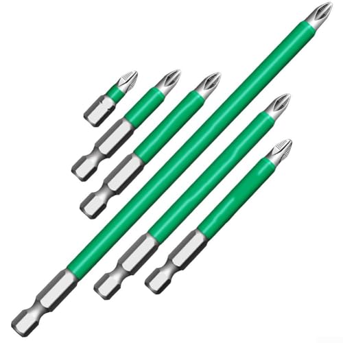 6-teiliges Schraubendreher-Bit-Set mit starker Magnetfunktion für mühelose Verwendung mit elektrischen Schraubendrehern (6-teiliges Set) von Niceminiwall