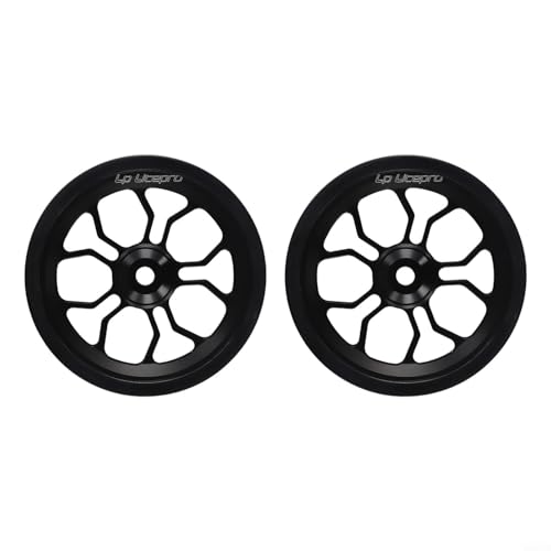 82 mm einfache Räder für Brompton-Faltrad, Aluminiumlegierung, für Fahrrad-Modifikationen und Reparaturen (schwarz) von Niceminiwall