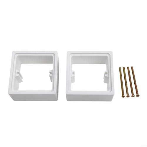 Adequate Space Solutions Set mit zwei einzelnen Abstandshaltern mit jeweils einer gleichmäßigen zusätzlichen Tiefe von 40 mm (weiß) von Niceminiwall