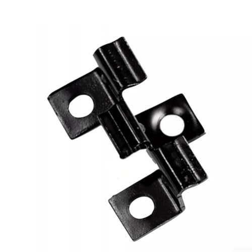 Befestigungsclips für Terrassendielen, 100 Stück, Edelstahl, verdeckte schwarze Befestigungen für 7/8/9/10 mm Dielen, hält 3 Meter Abstand und professionelles Außen-Finish (9 mm) von Niceminiwall