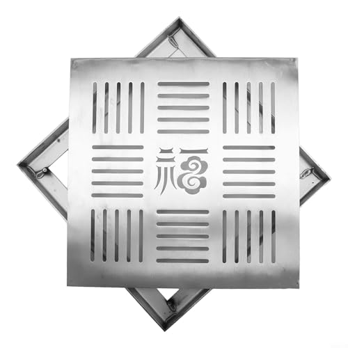 Edelstahl-Abflussabdeckung für den Außenbereich, zuverlässige und elegante Wasserlösung (300 x 300 x 20 x 2 mm) von Niceminiwall