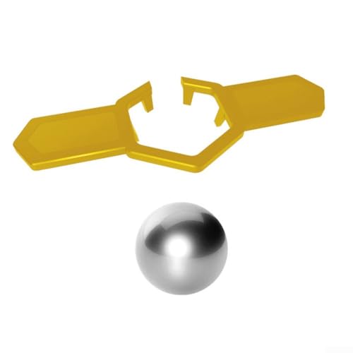 Edelstahl-Kaffeekugel, 38 mm, innovatives Werkzeug zum Kühlen von Getränken bei Beibehaltung des authentischen Geschmacks (Gold + 38 mm Silber) von Niceminiwall