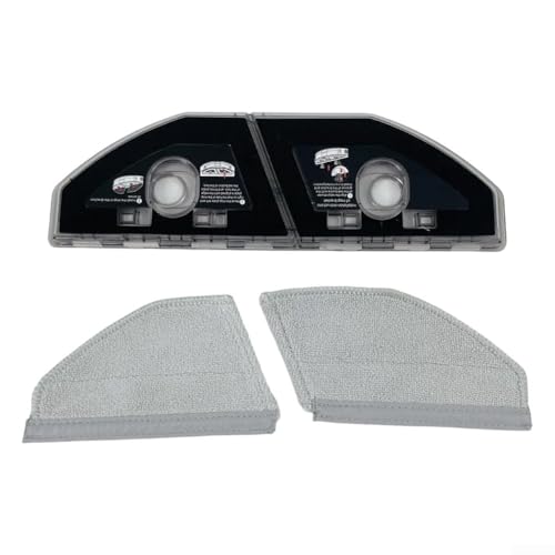 Für Roidmi für EVE Max Wischmopphalterung und Wischmopp-Pads Kit für Roboter-Staubsauger, 3-teiliges Ersatz-Set von Niceminiwall
