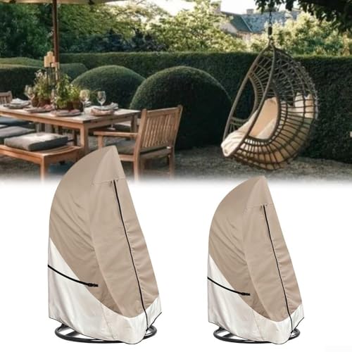 Funktioneller Bezug aus 420D-Oxford-Gewebe für Eierstühle, schützt Outdoor-Möbel zu allen Jahreszeiten (115 x 190 cm) von Niceminiwall