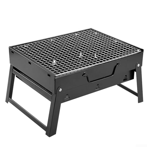Holzkohlegrill für Grill, tragbar, zusammenklappbar, für Camping und Kochen im Freien von Niceminiwall