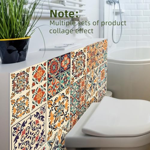 Kreative Küchen-Wandaufkleber mit Retro-Textur, einfache Anwendung auf verschiedenen Oberflächen, PVC-Material (20 x 20 cm) von Niceminiwall