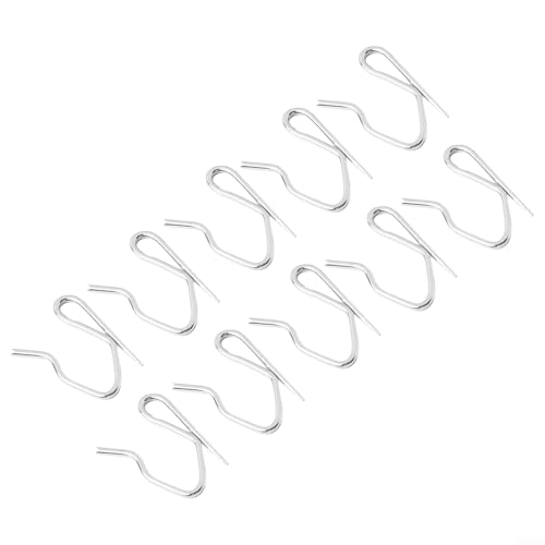 Metallstifte in S-Form für verschiedene Arten von Vorhängen, 34 mm Länge, 50 Stück von Niceminiwall