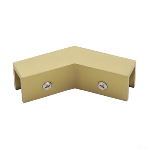Moderne Messing 135 Grad Glasklemme für Duschtüren und Wandanwendungen (Gold) von Niceminiwall