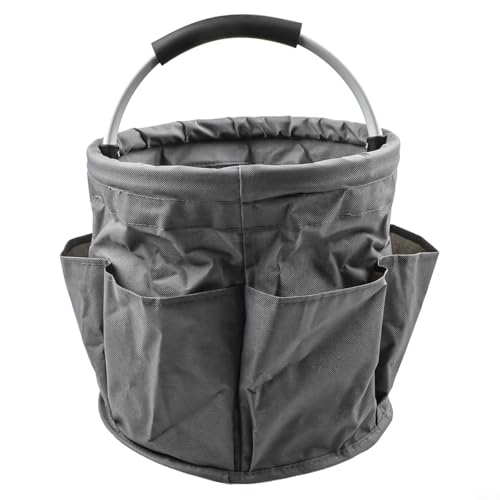 Multifunktionaler Outdoor-Korb für Picknicks und Einkäufe, stilvolles Design mit 600D Oxford-Tuch (dunkelgrau) von Niceminiwall