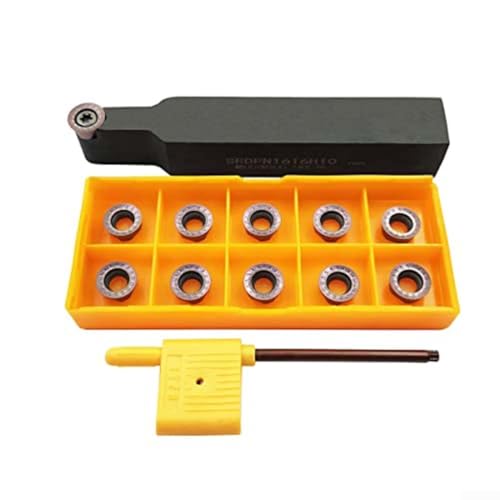 Niceminiwall 10 x RPMT10T3 MOE R5 Hartmetall-Einsatz, 1 x SRDPN1616H10 Regal, 1 x Griff Niceminiwall 10 x RPMT10T3 MOE R5 Hartmetall-Einsatz, 1 x SRDPN1616H10 Regal, 1 x Griff von Niceminiwall