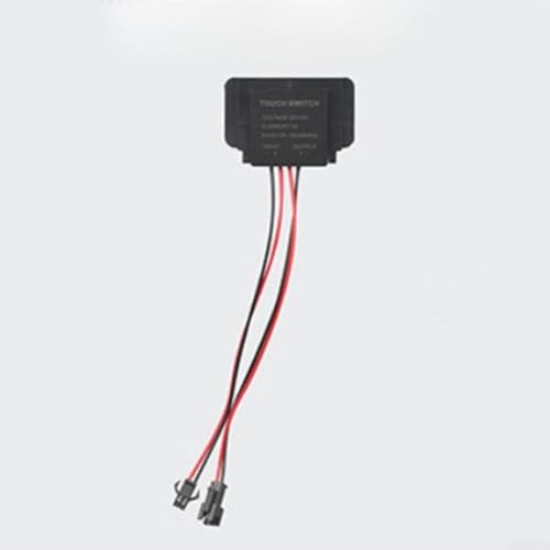 Niceminiwall 12 V 3 A LED-Spiegel-Touch-Sensor-Schalter mit An/Aus, Dimmen und Einzel-/Drei-Farbmodi für Badezimmerspiegel, elektrischer Schalter mit Speicher (einfarbig) von Niceminiwall
